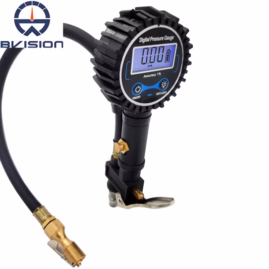 Pdg7 Robuster digitaler Reifenfüller mit Manometer, 1 % Genauigkeit für SUV, PKW, LKW